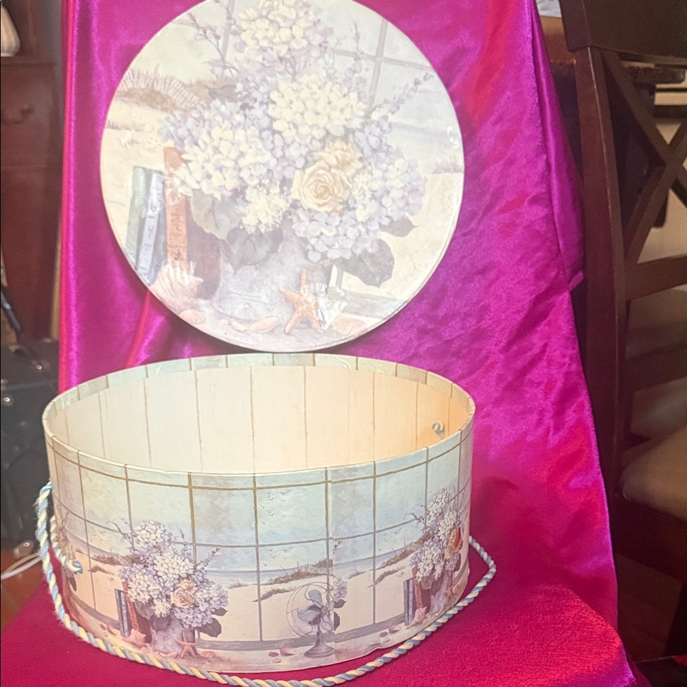 Floral Decorative Hat Box